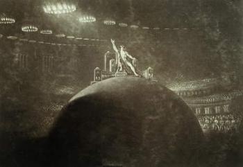 Satan presiding at the Infernal Council, 1824 (engraving) | Obraz na stenu