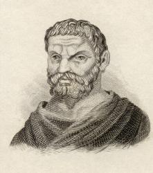 Thales of Miletus, from 'Crabbes Historical Dictionary', published in 1825 (litho) | Obraz na stenu