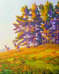 Startled (oil on board) | Obraz na stenu