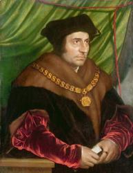 Portrait of Sir Thomas More (1478-1535) (oil on panel) | Obraz na stenu