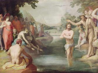 Baptism of Christ (oil on canvas) | Obraz na stenu