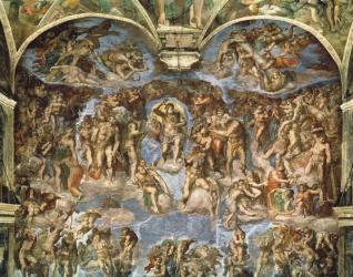 Last Judgement, from the Sistine Chapel, 1538-41 (fresco) | Obraz na stenu