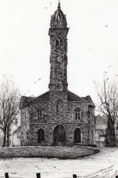 Lorne & Lowland parish church, 2007, (ink on paper) | Obraz na stenu