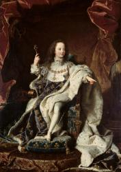 Portrait of Louis XV (1710-74) in Coronation Robes, 1715 (oil on canvas) | Obraz na stenu