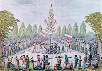 The Plantation of a Liberty Tree during the Revolution, c.1792 (w/c on paper) | Obraz na stenu