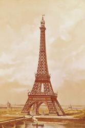 The Eiffel Tower, 1889 (colour litho) | Obraz na stenu