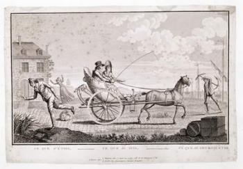 Caricature of the Nouveaux Riches, c.1795 (engraving) | Obraz na stenu