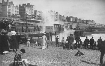 Volk's Electric Railway, Brighton (b/w photo) | Obraz na stenu