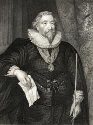 Portrait of Richard Weston (1577-1635), from 'Lodge's British Portraits', 1823 (litho) | Obraz na stenu