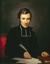 Portrait of the Abbot of Lamennais, 1827 (oil on canvas) | Obraz na stenu