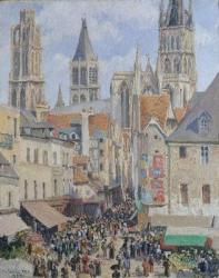 Rue de l'Épicerie, Rouen (Effect of Sunlight), 1898 (oil on canvas) | Obraz na stenu