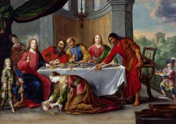 Christ in the House of Simon the Pharisee, c.1635 (oil on canvas) | Obraz na stenu