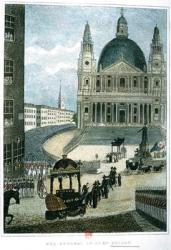 An exact representation of the grand funeral car that carried the body of Lord Nelson from The Admiralty to St. Paul's Cathedral on 9th January 1806 (colour litho) | Obraz na stenu