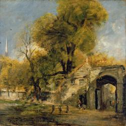 Harnham Gate, Salisbury, c.1820-21 (oil on canvas) | Obraz na stenu