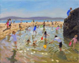 Rock pool.Tenby,2016 (oil on canvas) | Obraz na stenu