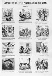 The Exhibition of 1863, photographed by Cham, from 'Charivari', 10 May 1863 (litho) | Obraz na stenu