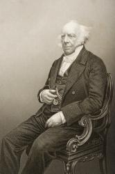 Andrew Reed (1788-1862) engraved by D.J. Pound from a photograph, from 'The Drawing-Room of Eminent Personages, Volume 2', published in London, 1860 (engraving) | Obraz na stenu