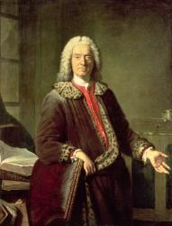 Portrait of Prosper Jolyot de Crebillon (1679-1762), 1746 (oil on canvas) | Obraz na stenu