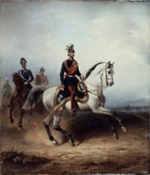 Frederick III Wilhelm on the Bornstedter Field, 1858 (oil on canvas) | Obraz na stenu