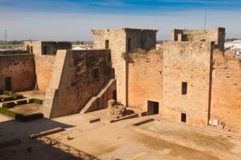 Niebla, Huelva Province, Andalusia, southern Spain. The Castle of the Guzmans. | Obraz na stenu