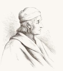 Alessandro di Mariano di Vanni Filipepi, better known as Sandro Botticelli, c. 1445-1510. Italian artist of the Early Renaissance. From Histoire des Peintres, École Florentine, published 1876 (litho) | Obraz na stenu