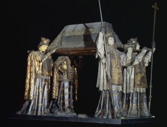 The tomb of Christopher Columbus (carved wood) | Obraz na stenu