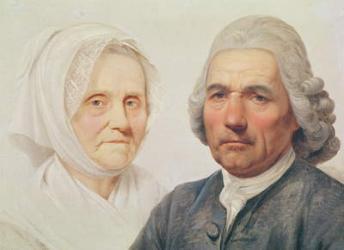 The artist's parents (oil on canvas) | Obraz na stenu
