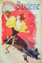 Poster advertising 'Saxoleine', safety lamp oil (coloured engraving) | Obraz na stenu