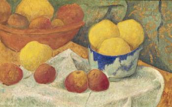 Apples with a Blue Dish, 1922 (oil on canvas) | Obraz na stenu