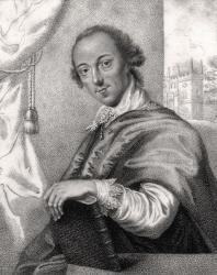 Horace Walpole, engraved by Bocquet, from 'A Catalogue of the Royal and Noble Authors', published 1806 (litho) | Obraz na stenu