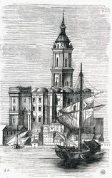 Malaga Cathedral, Spain, mid-1800s (engraving) | Obraz na stenu