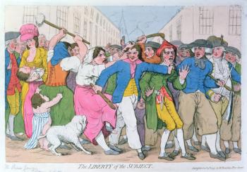 The Liberty of the Subject, publ. by H. Humphrey, October 15th 1779 (coloured engraving) | Obraz na stenu