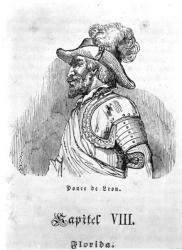 Juan Ponce de Leon (1460-1521) (engraving) | Obraz na stenu