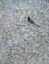 Blackbird in Tree, 2012, (oil on canvas) | Obraz na stenu