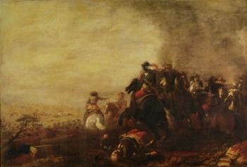 Battle (oil on canvas) | Obraz na stenu