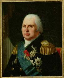 Louis XVIII (1755-1824) after 1815 (oil on canvas) | Obraz na stenu