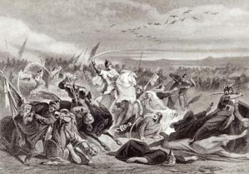 The Battle of Kalka (litho) (b/w photo) | Obraz na stenu