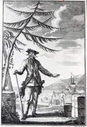 Captain Teach, commonly called Blackbeard, c.1734 (engraving) | Obraz na stenu