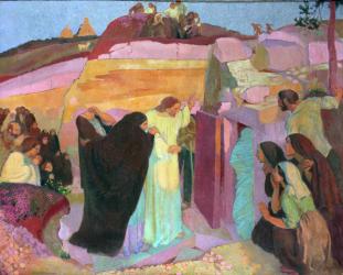 The Raising of Lazarus, 1919 (oil on canvas) | Obraz na stenu