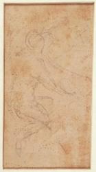 Study of a Figure with Pouncing Marks (black chalk on paper) (verso) | Obraz na stenu