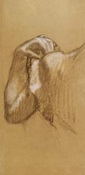 Study of an Arm, c.1895-90 (brown and white pastel on brownish tracing paper) | Obraz na stenu