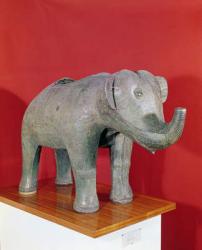 Ritual vase in the shape of an elephant (bronze) | Obraz na stenu