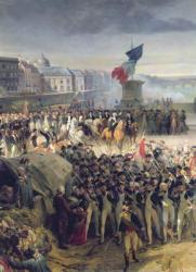 The Garde Nationale de Paris Leaves to Join the Army in September 1792, c.1833-36 (oil on canvas) (detail of 34104) | Obraz na stenu
