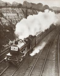 The Cheltenham Flyer aka The Cheltenham Spa Express train in 1931. From The Story of 25 Eventful Years in Pictures, published 1935. | Obraz na stenu