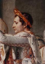 The Consecration of the Emperor Napoleon (1769-1821) and the Coronation of the Empress Josephine (1763-1814) by Pope Pius VII (1742-1823) 2nd December 1804, 1806-07, detail of Napoleon (oil on canvas) (detail of 18412) | Obraz na stenu