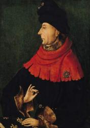 John the Fearless (1371-1419) Duke of Burgundy (oil on panel) | Obraz na stenu
