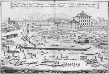 Arsenal of Toulon, illustration from the 'Atlas de Colbert', plate 1 (pencil & w/c on paper) | Obraz na stenu