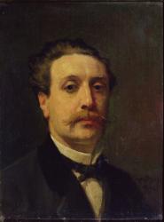 Portrait of Guy de Maupassant (1850-93) 1876 (oil on canvas) | Obraz na stenu