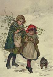 Illustration from Christmas Tree Fairy, pub. 1886 | Obraz na stenu