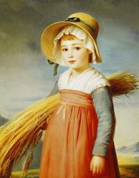 The Little Gleaner, 1824 (oil on canvas) | Obraz na stenu